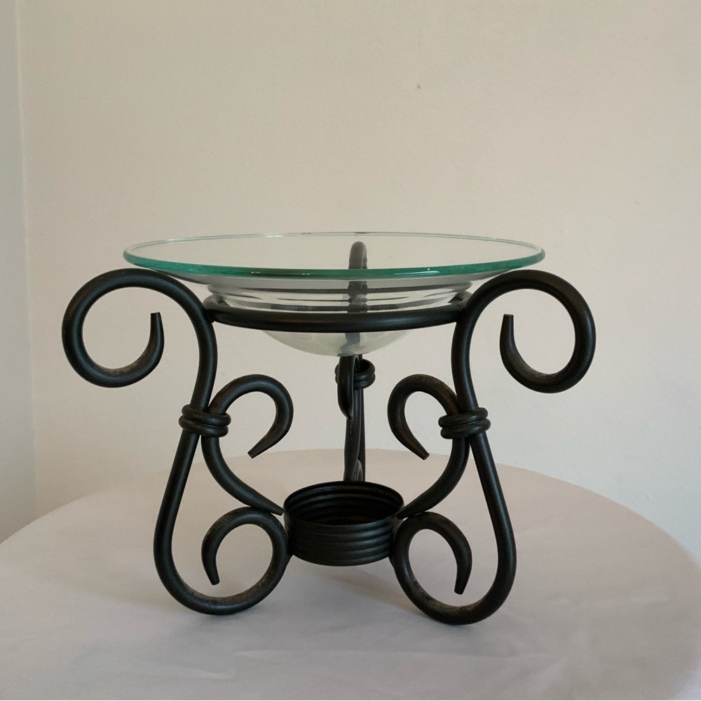 PartyLite Aroma Melt Warmer With Antique Bradd Finish